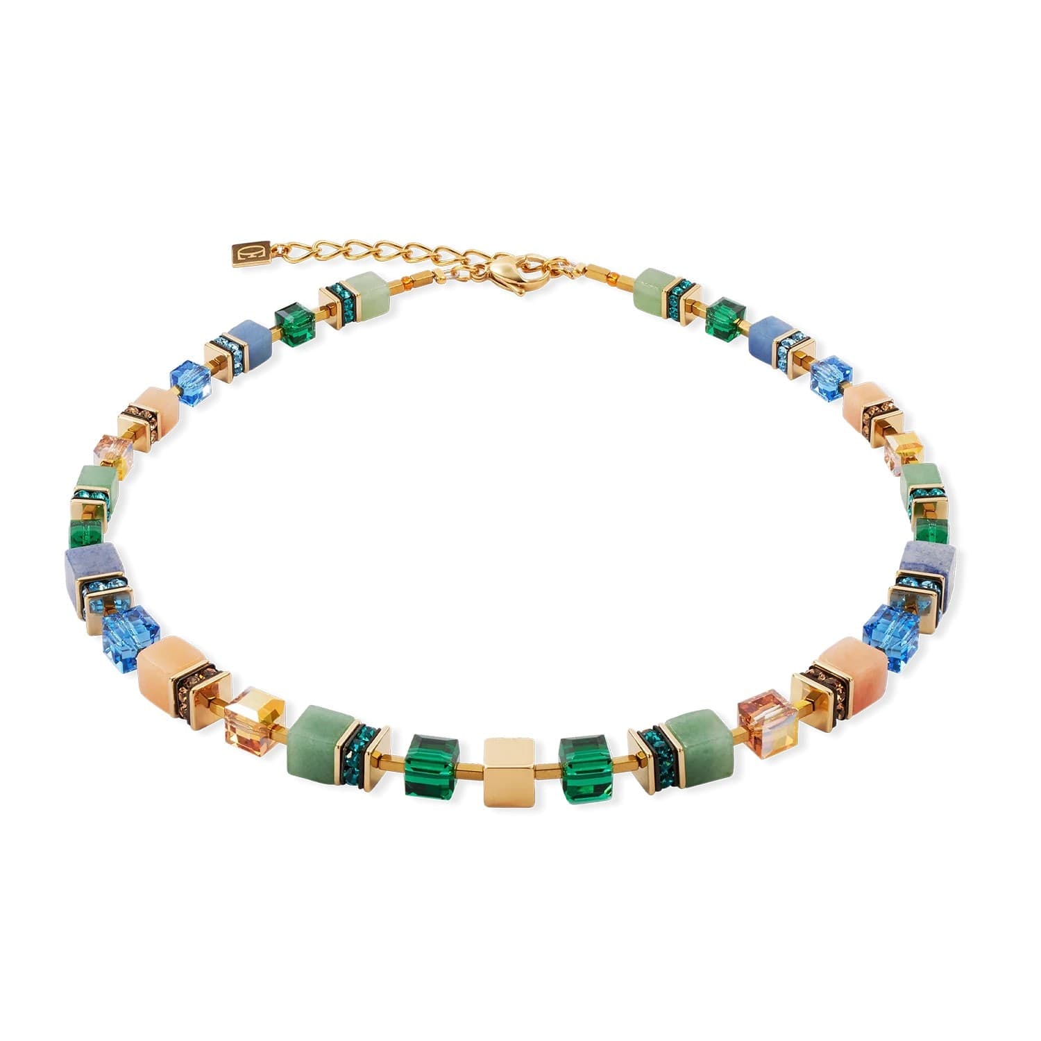 Coeur de Lion - Collana GeoCUBE® Precious Statement oro-spring
