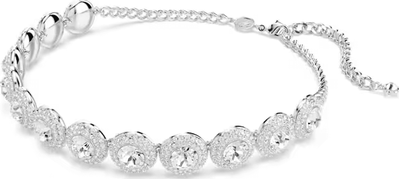 SWAROVSKI -  Collana Girocollo Una Angelic Bianco, Placcato rodio - 2