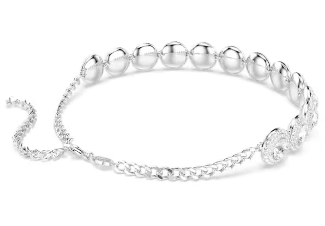 SWAROVSKI -  Collana Girocollo Una Angelic Bianco, Placcato rodio - 3