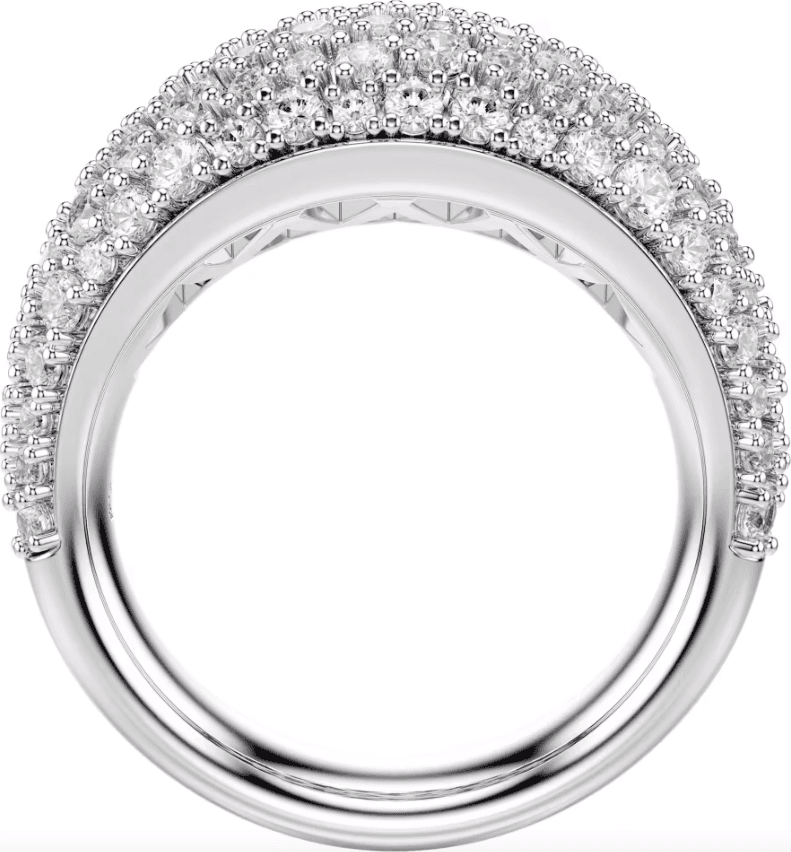 SWAROVSKI  -  Anello Sublima Bianco, Placcato rodio - 3