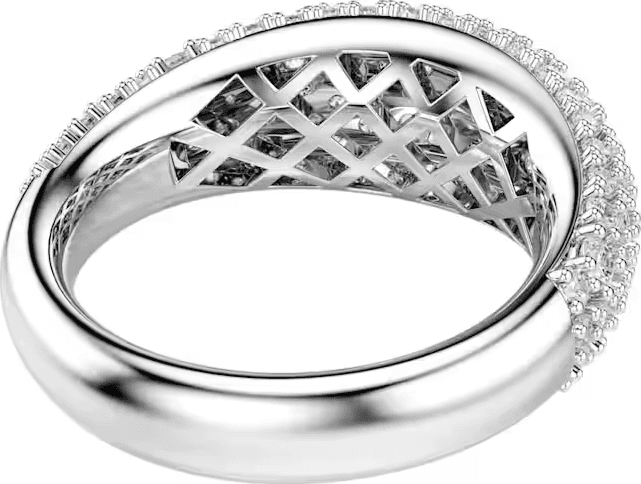 SWAROVSKI  -  Anello Sublima Bianco, Placcato rodio - 4