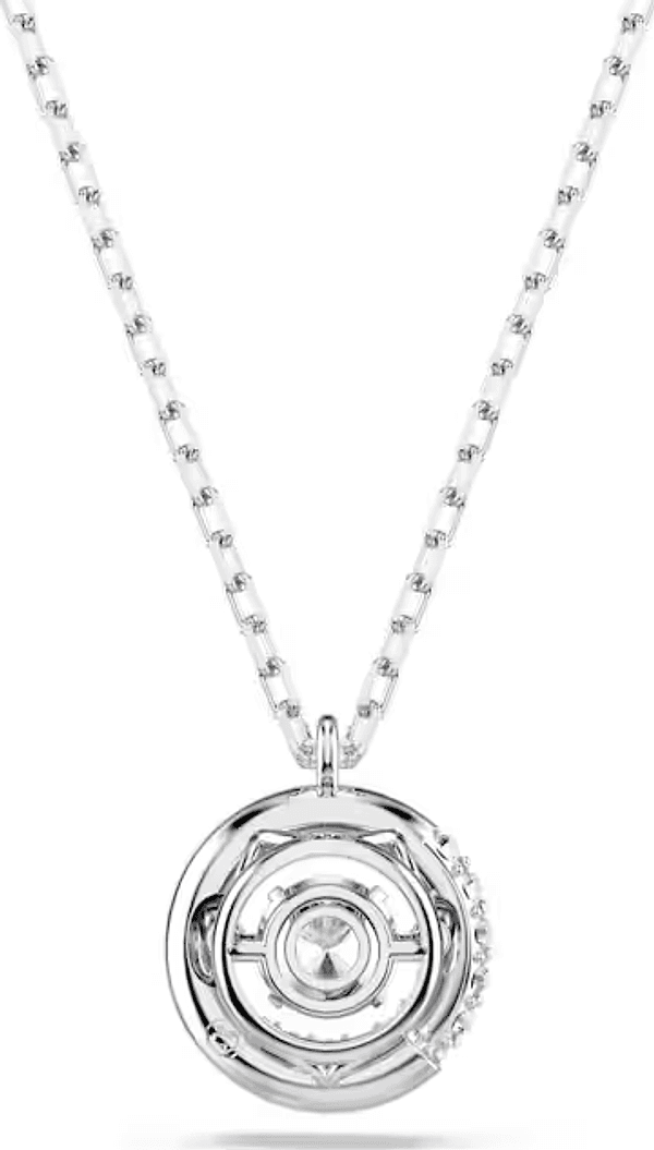 SWAROVSKI -  Collana con Pendente Dextera Taglio Round, Bianco, Placcato rodio - 4