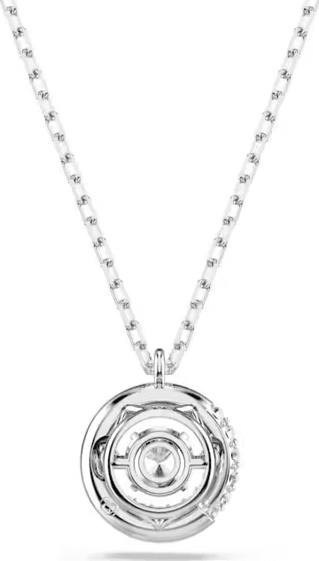 SWAROVSKI -  Collana con Pendente Dextera Taglio Round, Bianco, Placcato rodio - 4