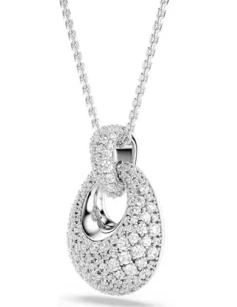 SWAROVSKI -  Collana con Pendente Sublima Bianco, Placcato rodio - 3