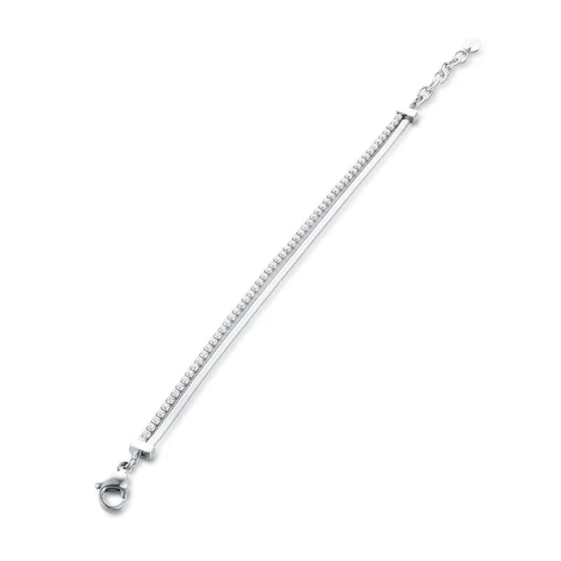BRAND  Bracciale Doppio con Tennis e Catena Sickle - 2