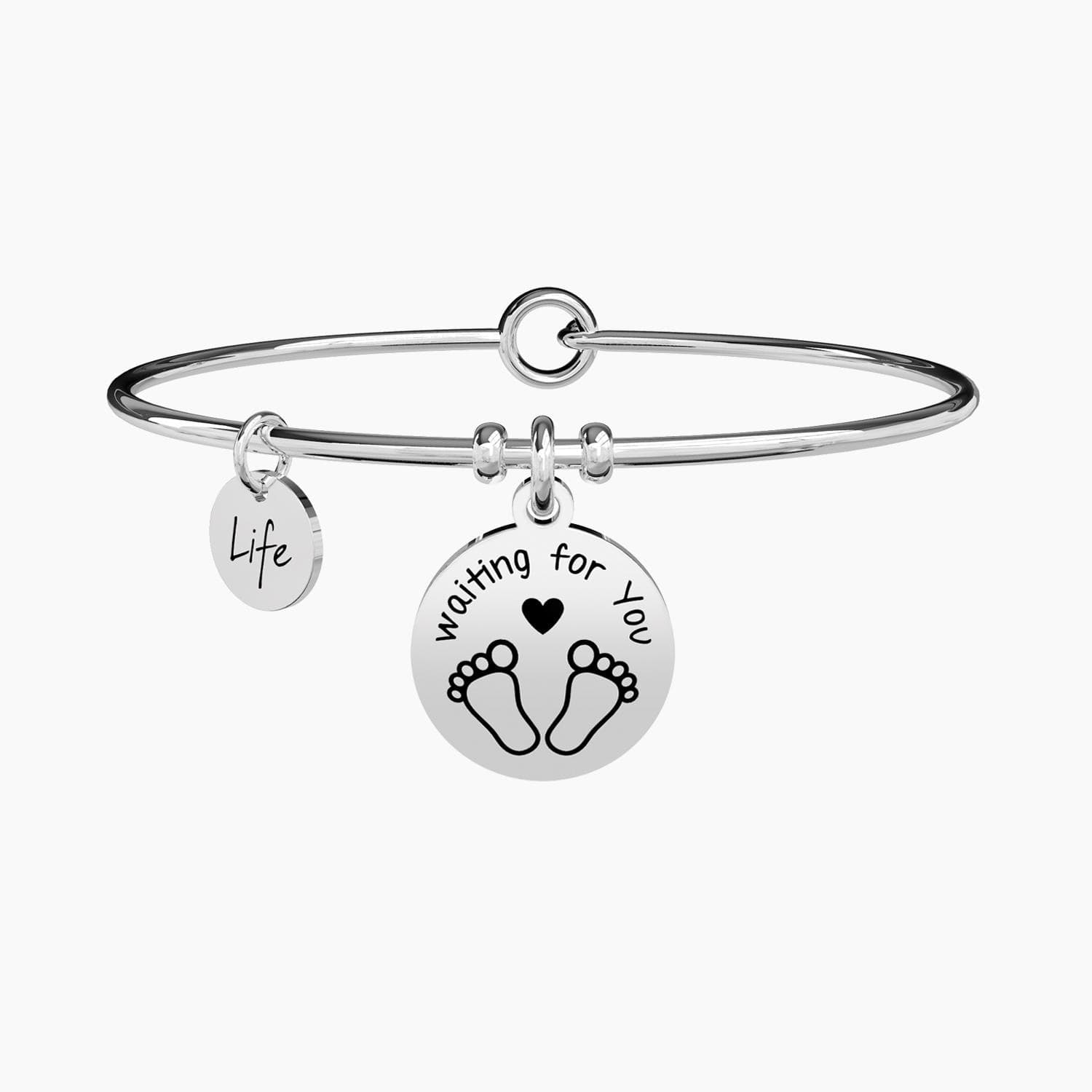 KIDULT Bracciale con ciondolo maternità - Waiting for you