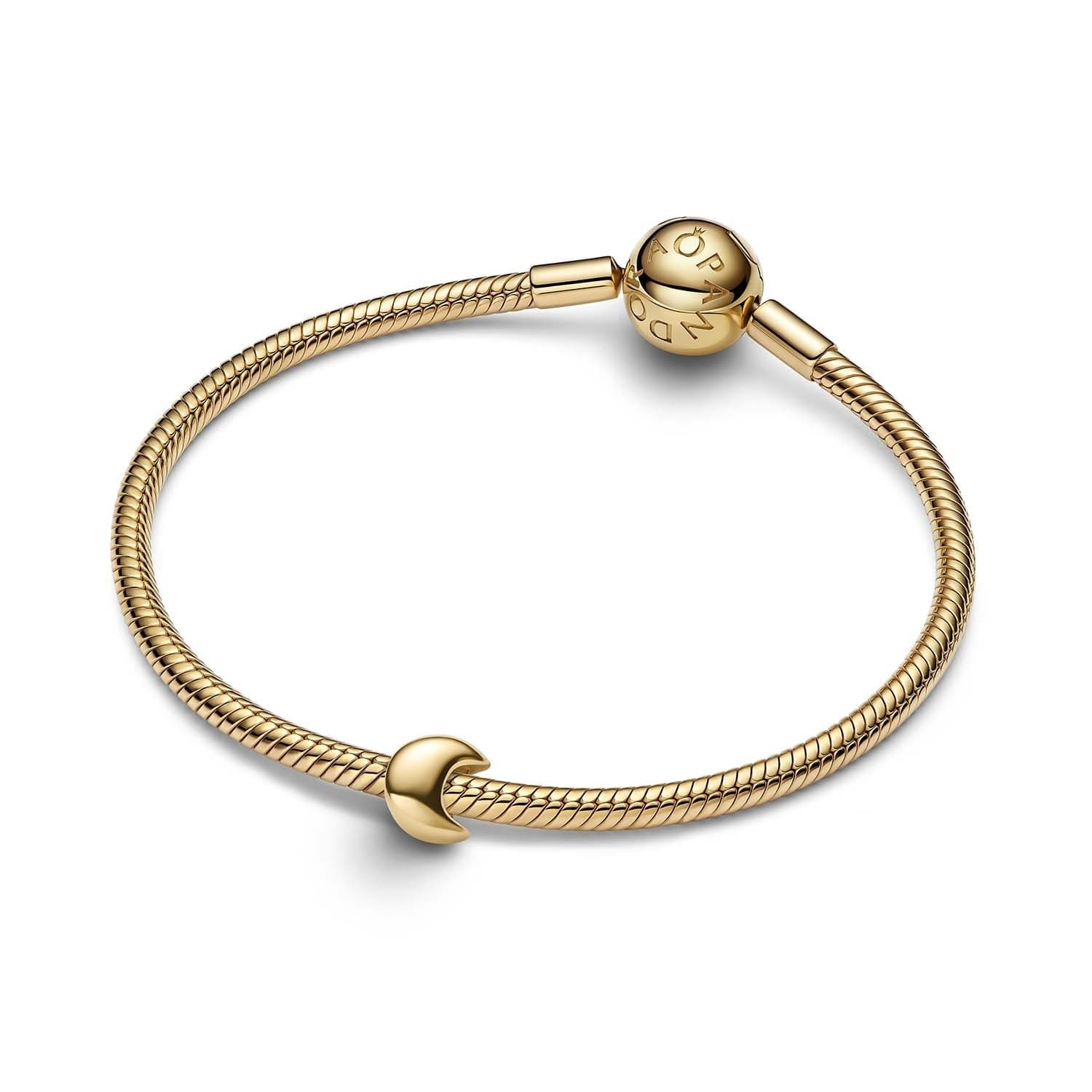 PANDORA  - Charm Mini Luna Finitura in Oro - 3