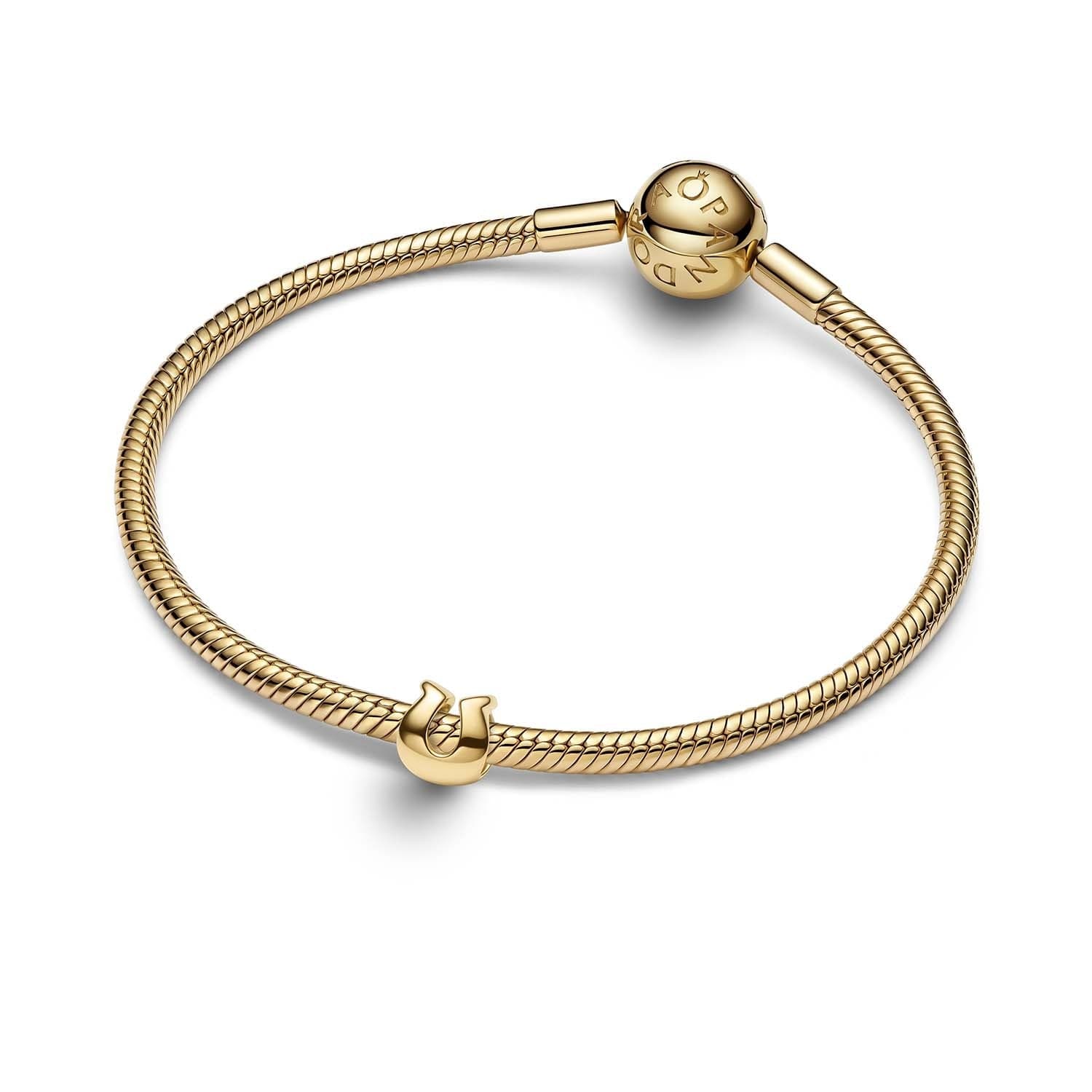 PANDORA  -  Charm Mini Ferro di cavallo Finitura in Oro - 2