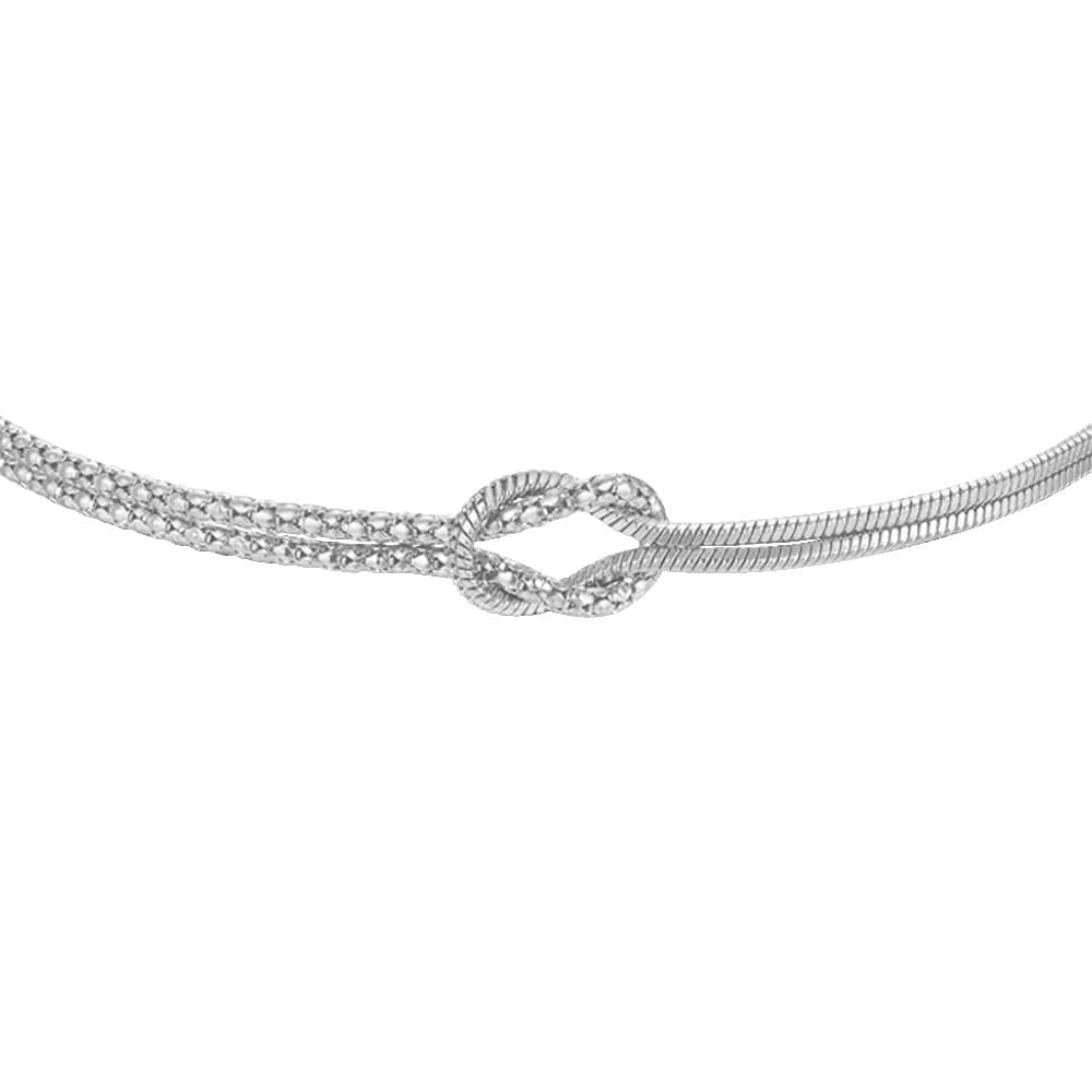 LUCA BARRA  -  BRACCIALE UOMO IN ACCIAIO CON NODO - 2