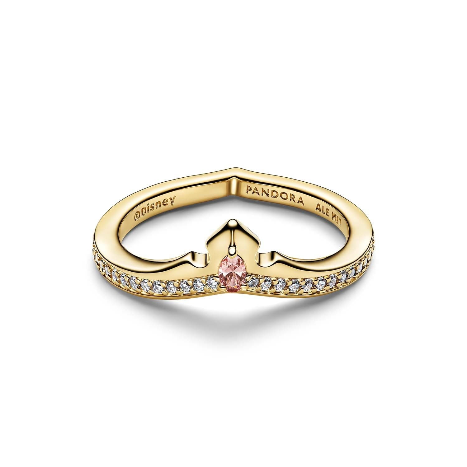 Pandora - Anello Tiara , Principesse Disney, Aurora, Finitura in Oro - 2