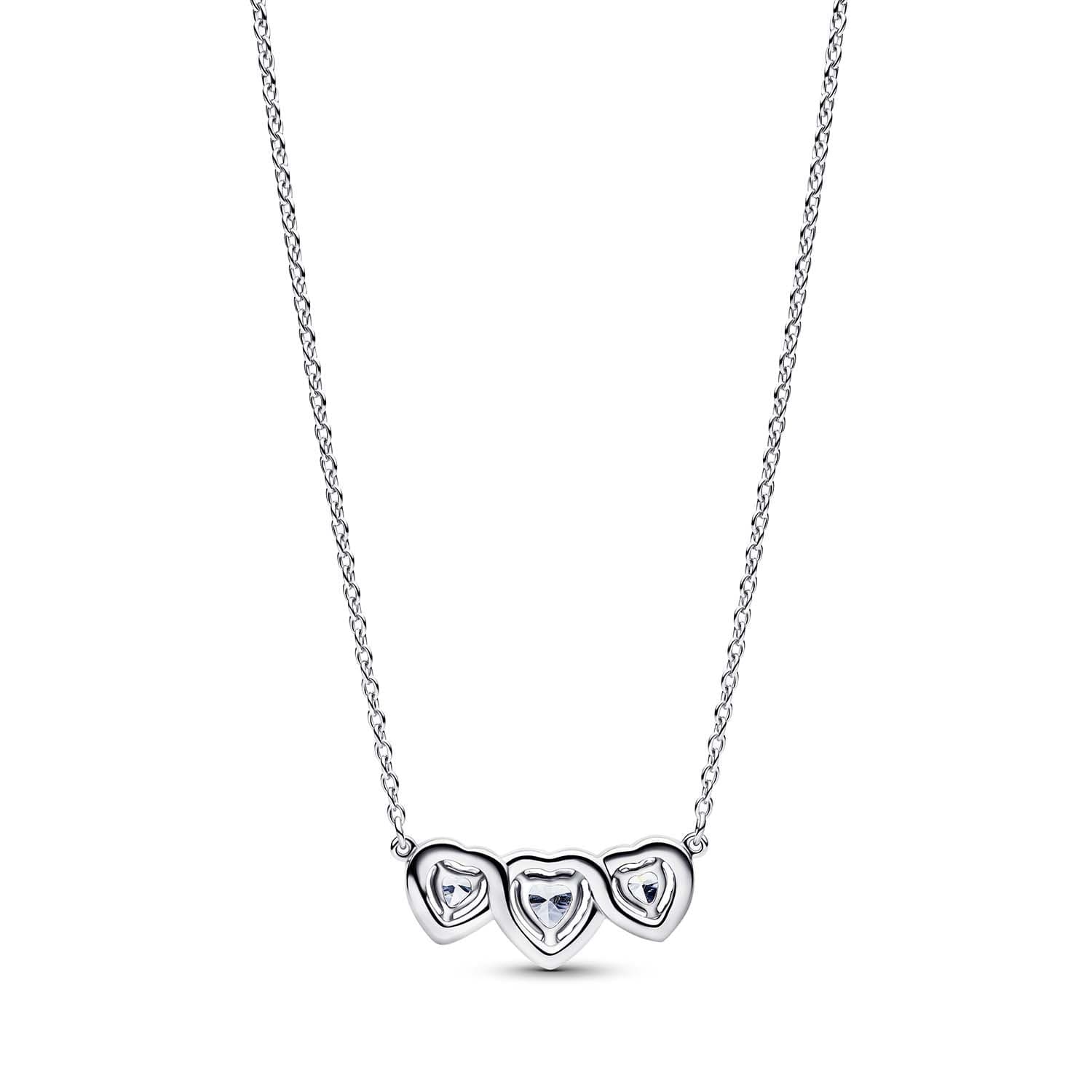 Pandora    Collana Tre Cuori Argento - 2