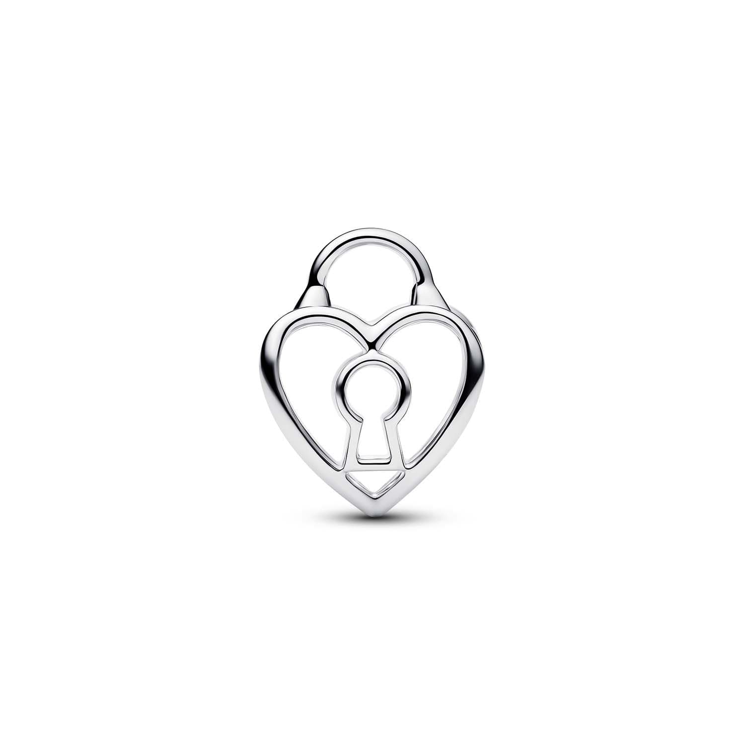 Pandora  Charm Openwork Lucchetto Cuore Argento - 2