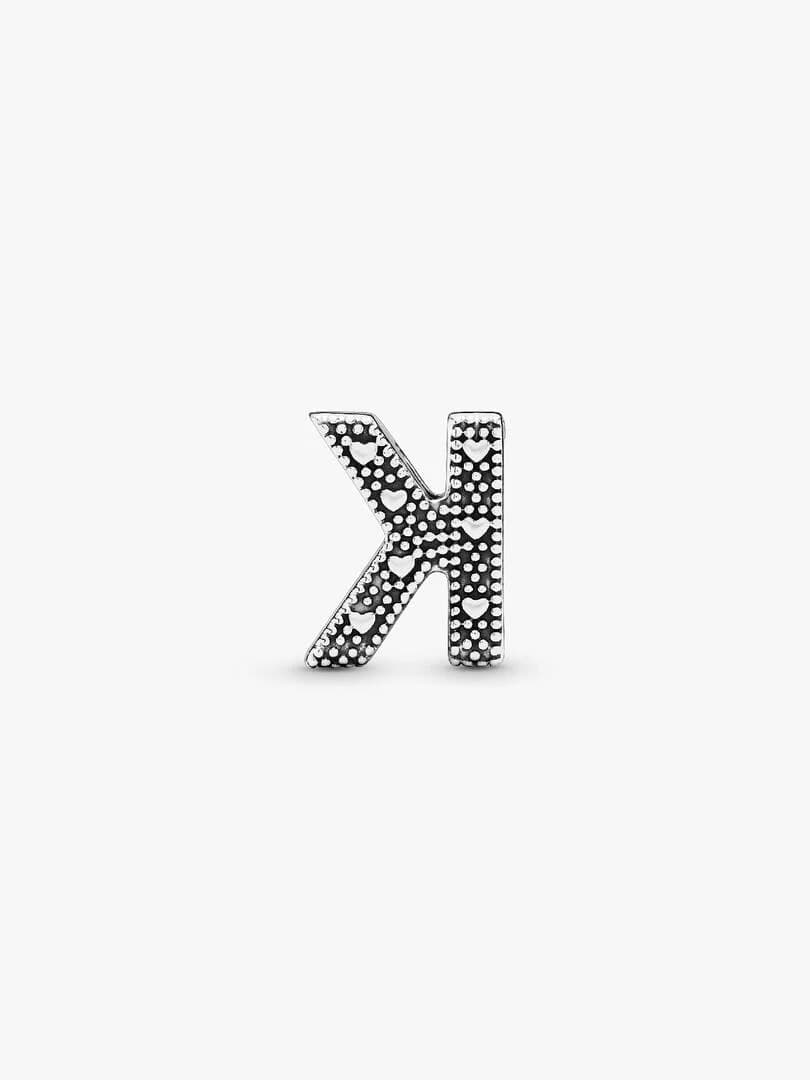 PANDORA   Charm Lettera K Argento - 2