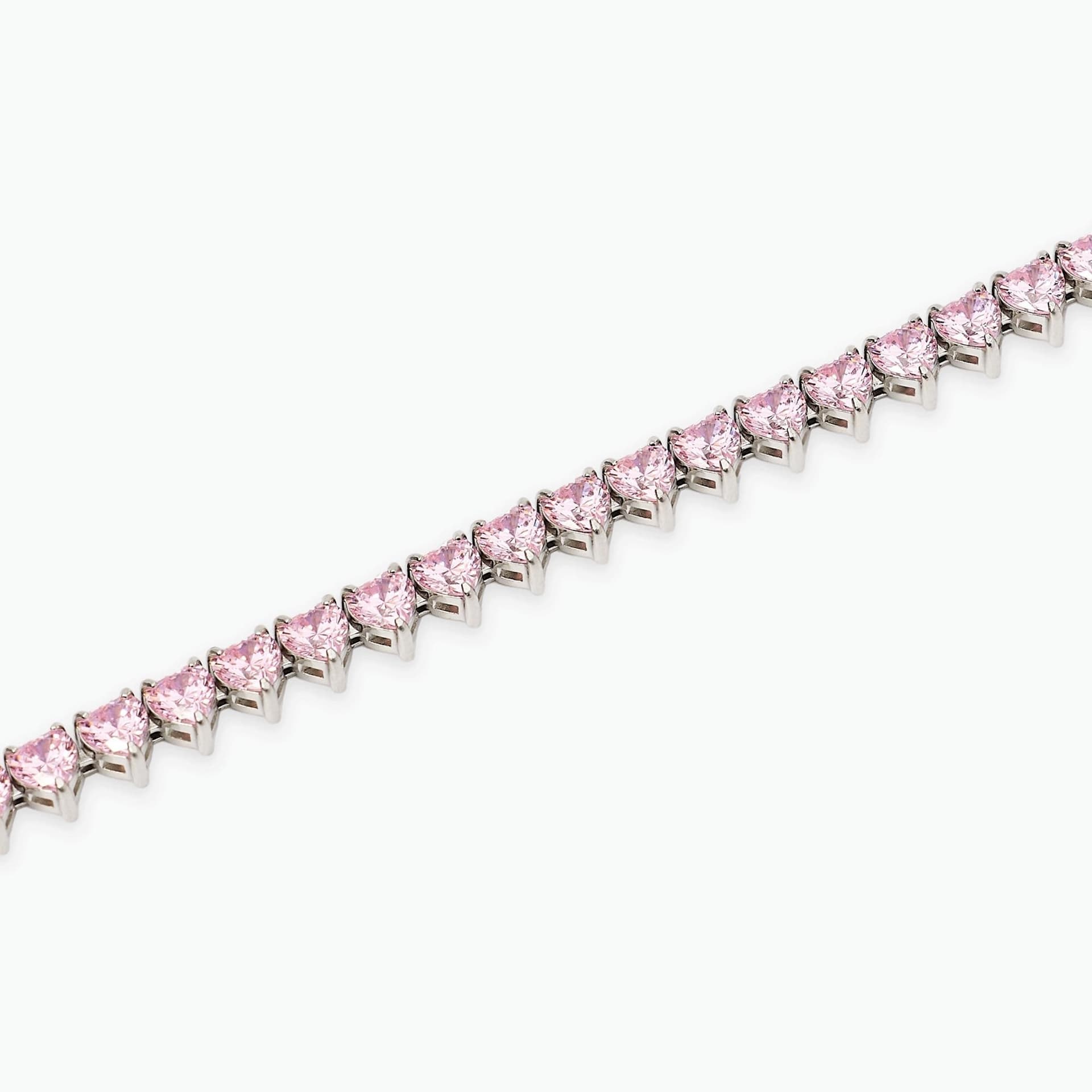 Kidult -  Bracciale tennis cuore con zirconi rosa Style 60 - 2