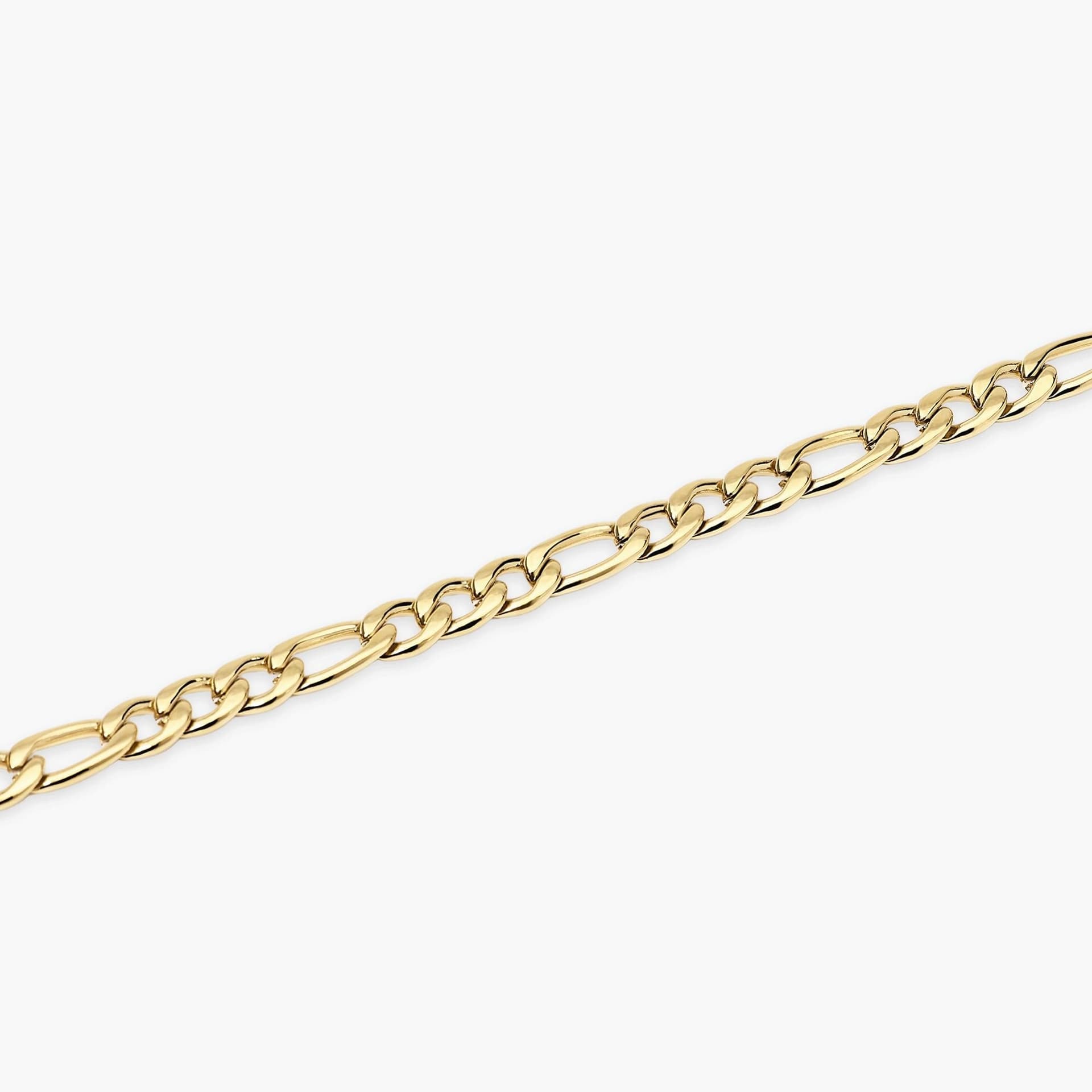 Kidult -  Bracciale uomo in acciaio dorato con catena figaro Style 36 - 2