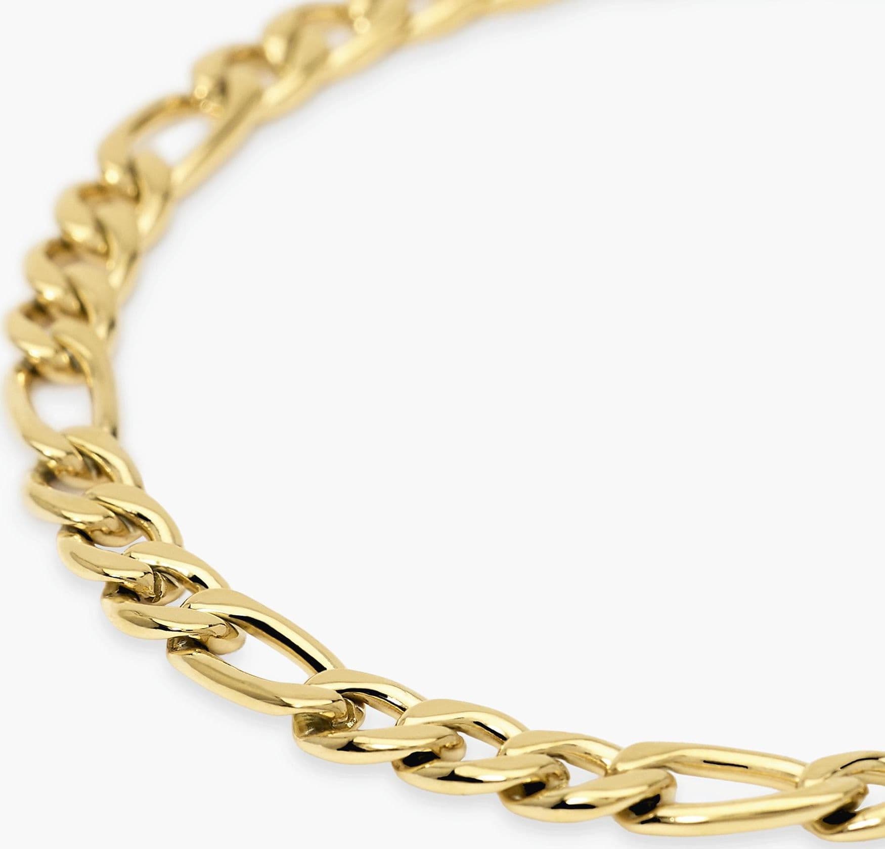 Kidult -  Bracciale uomo in acciaio dorato con catena figaro Style 36 - 3