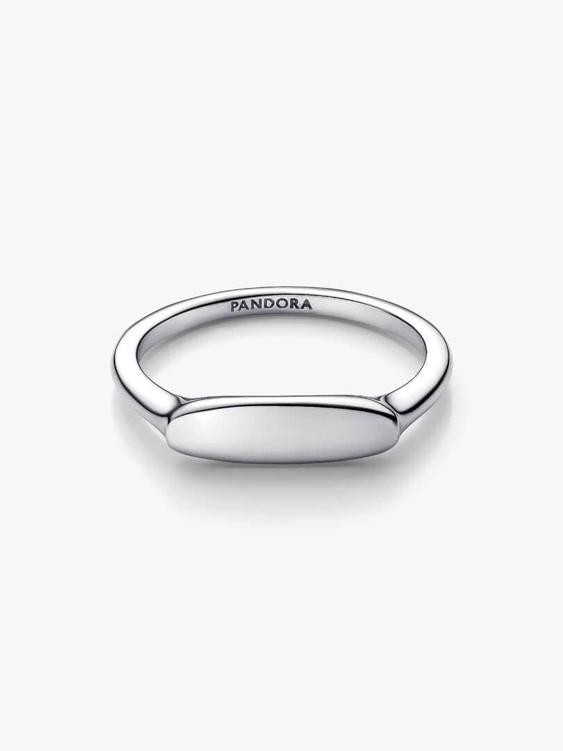 Pandora    Anello Fascia con barra da incidere Argento - 3