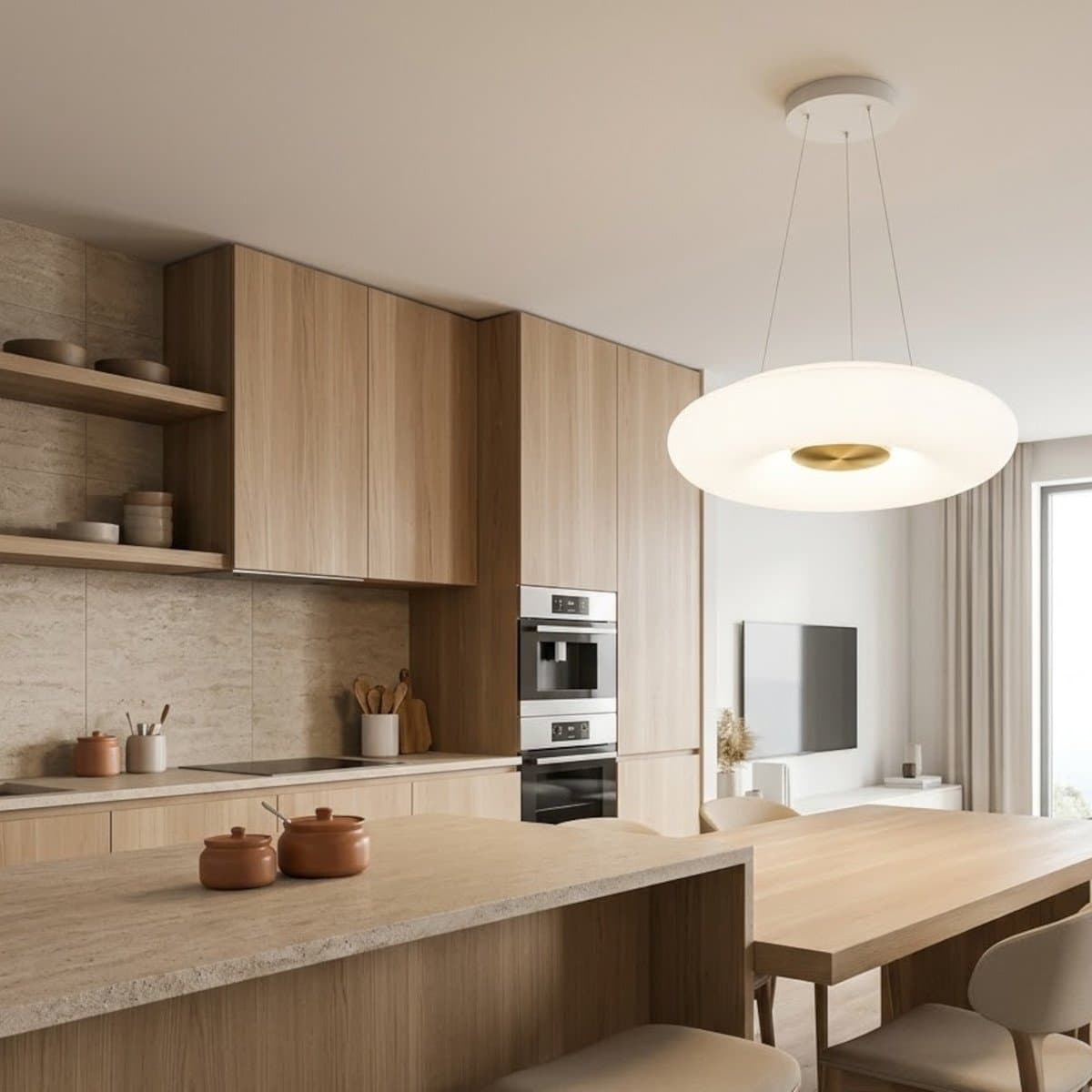 Lampadario moderno Top Light BENNY 1217 SG E27 LED metallo vetro - 2