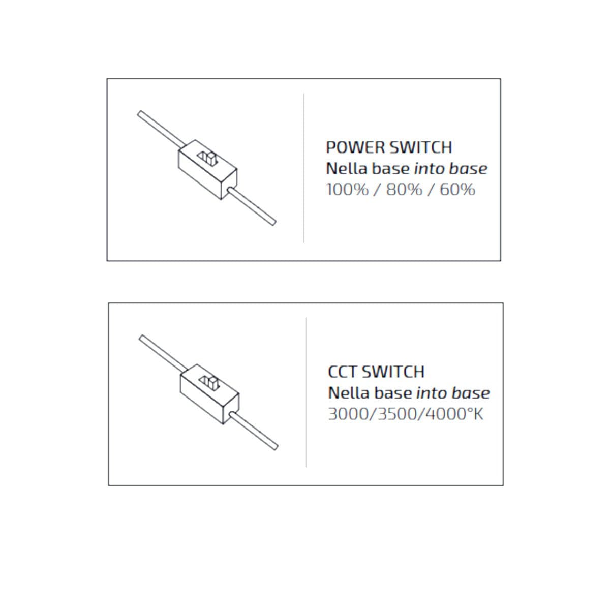Applique moderno Top Light KING 1235 AP LED CCT SWITCH metallo biemissione - 7