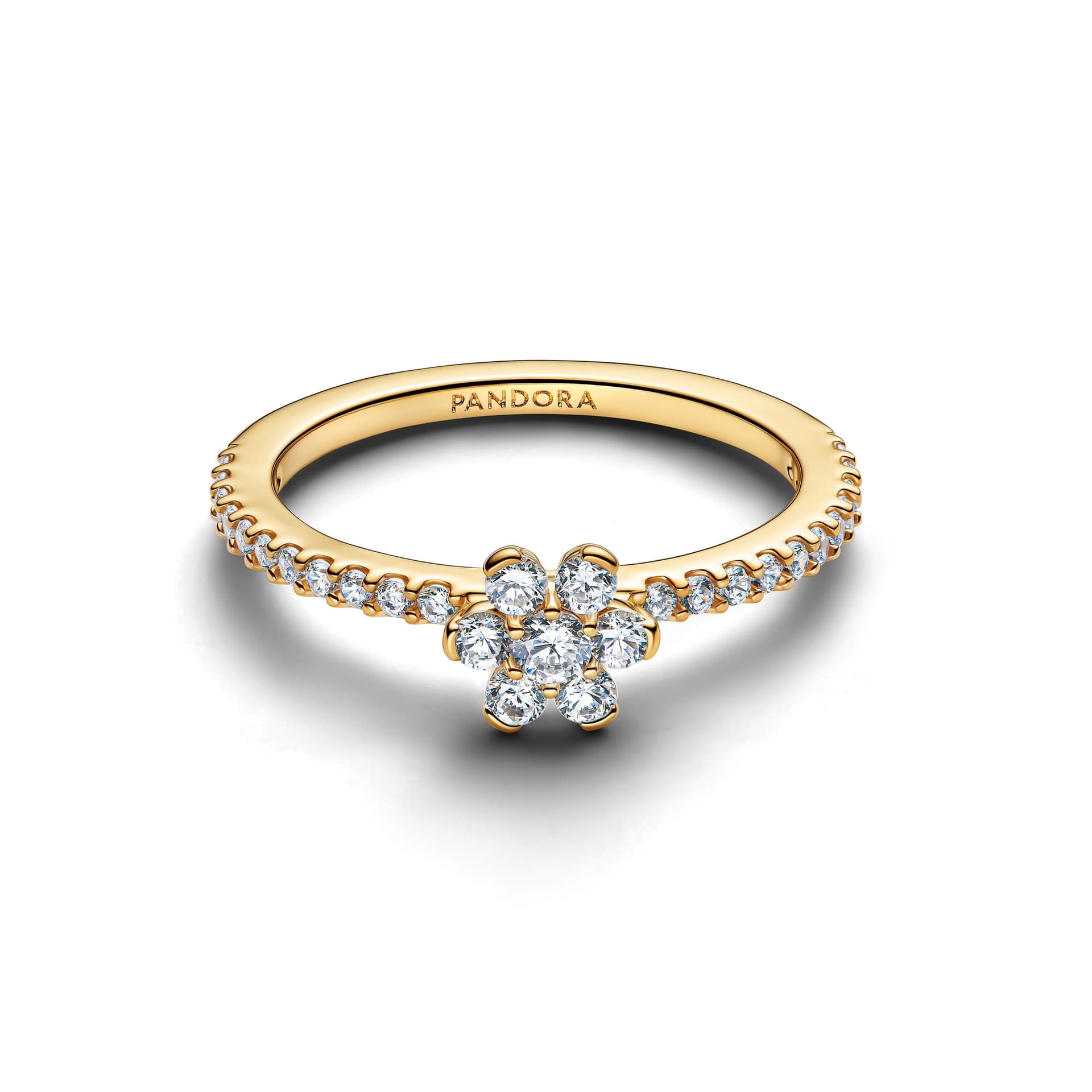 Pandora   Anello Fiore Luminoso Finitura in Oro - 2