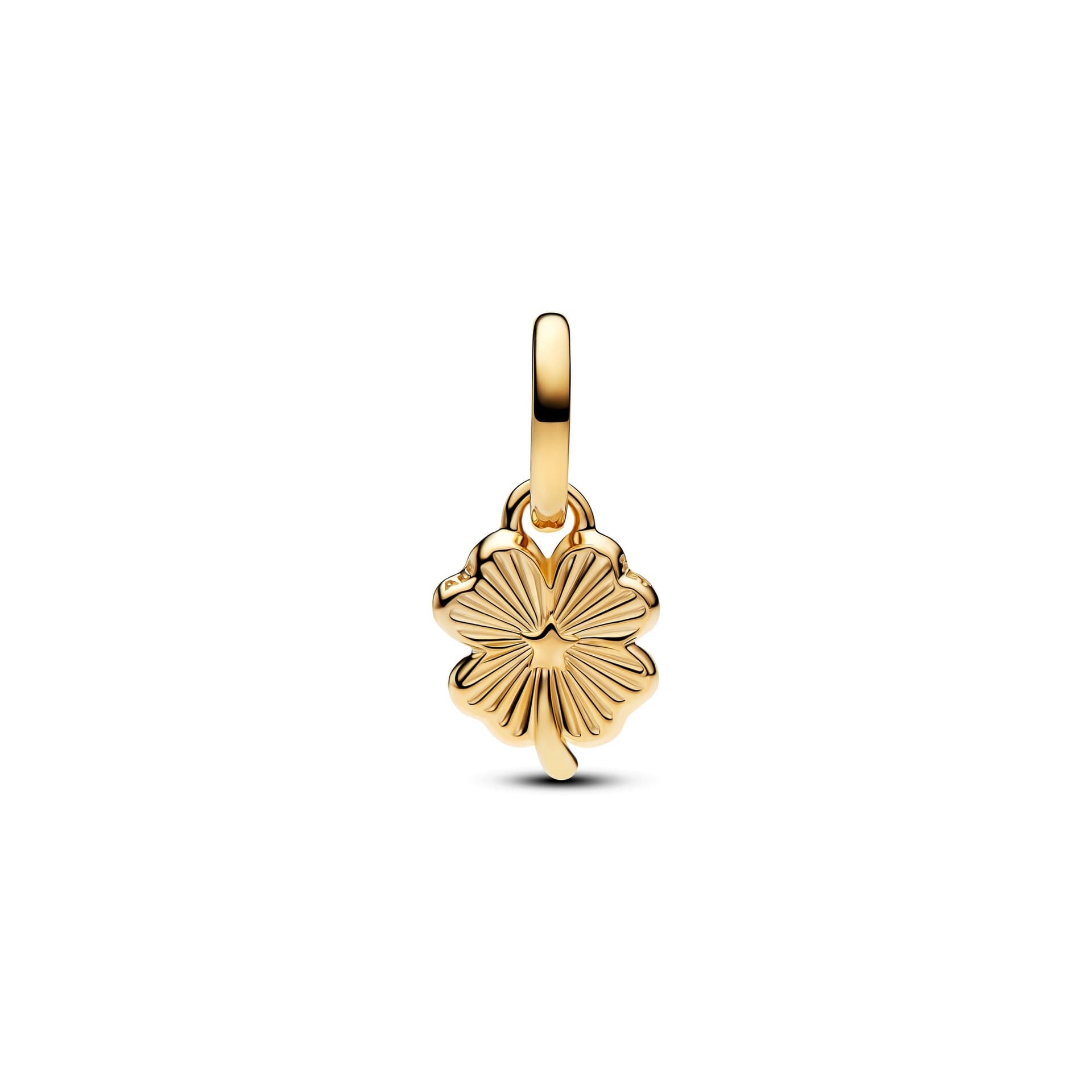 Pandora  Charm Mini Pendente Quadrifoglio Bianco Pandora ME Finitura in Oro - 2