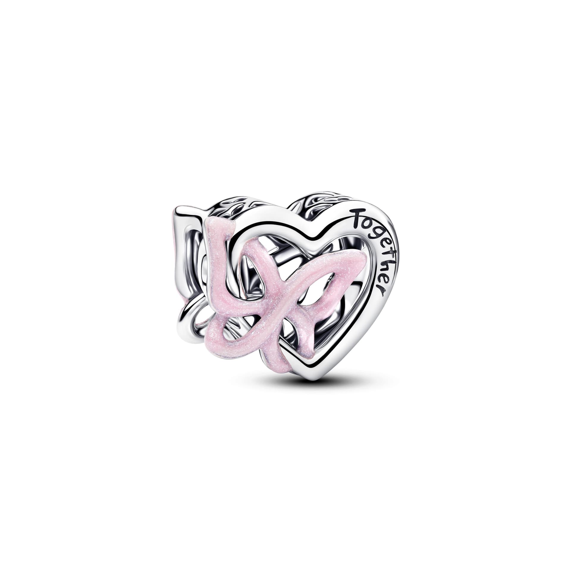 Pandora   Charm Openwork Cuore e Farfalla Argento - 2