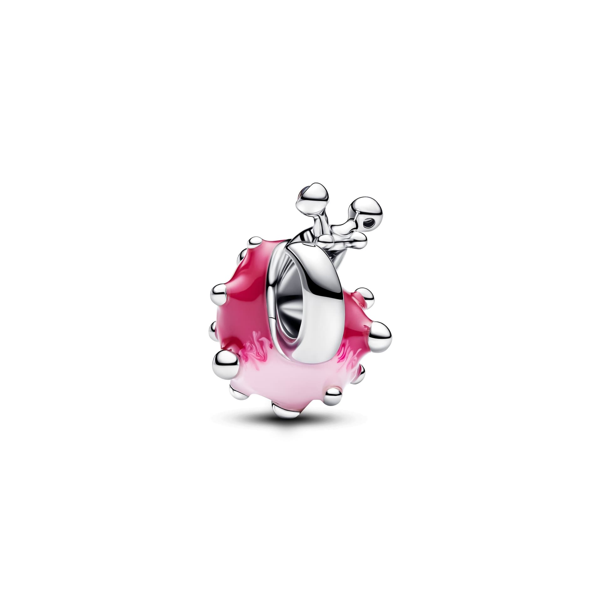 Pandora   Charm Lumaca Rosa Argento - 2