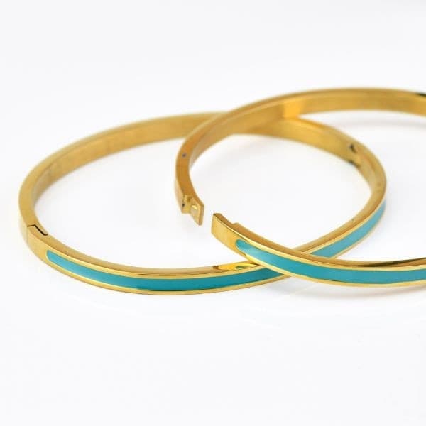 Boccadamo -  Bracciale rigido smaltato green - 2