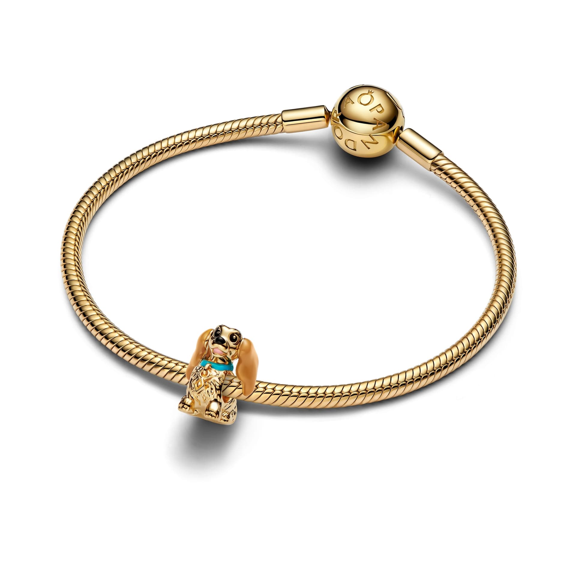 Pandora   Charm Lilli e il Vagabondo, Disney Lilli Esclusiva rifinita in Oro - 3