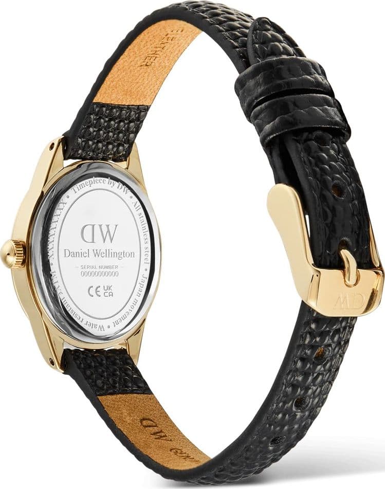Daniel Wellington  - Orologio Ophelia Mini Black Lizard Unitone Guilloché Gold - 3