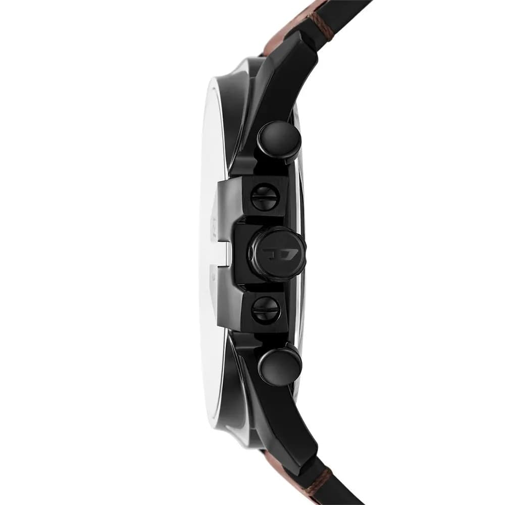 DIESEL  Orologio Mega Chief Slim in pelle marrone - 2