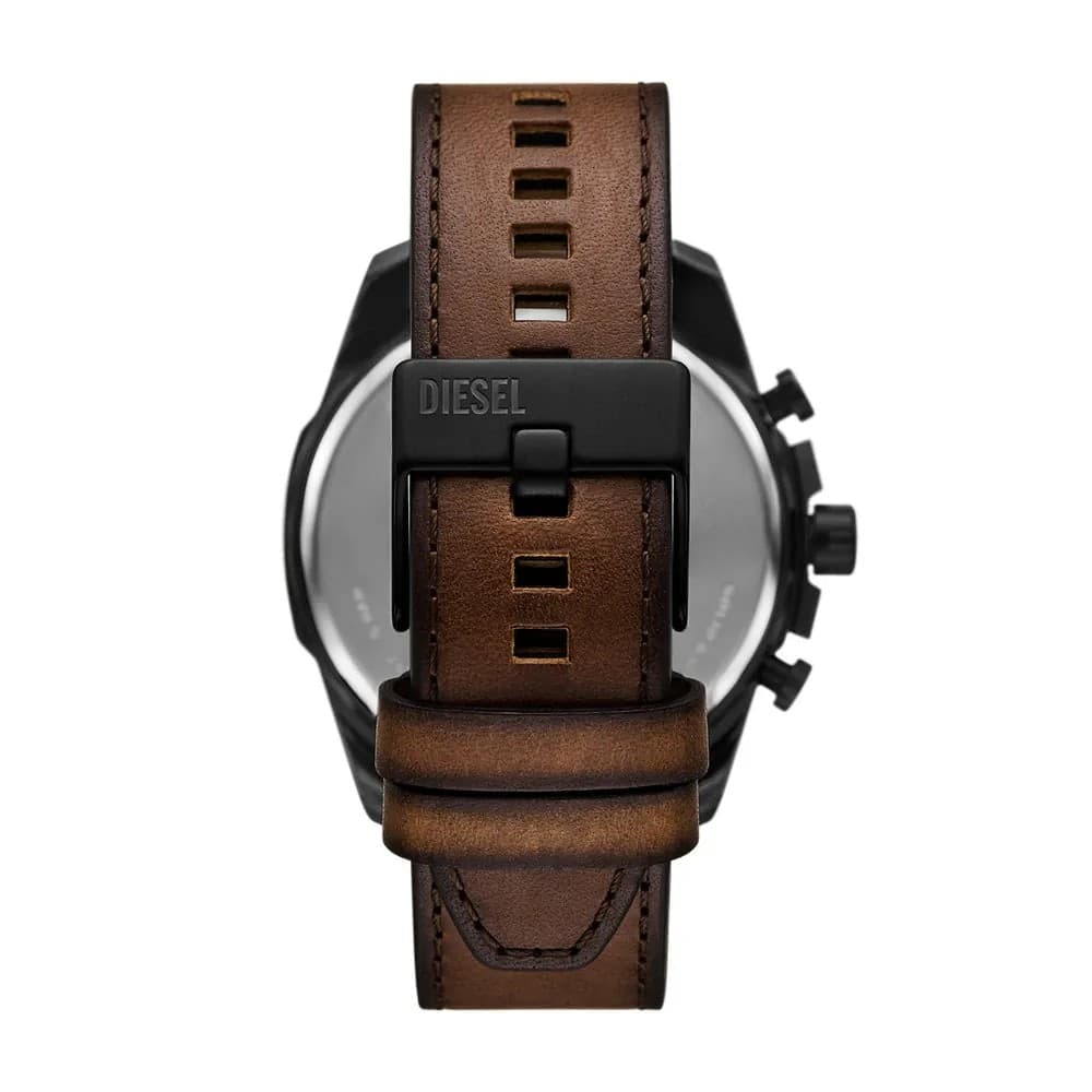DIESEL  Orologio Mega Chief Slim in pelle marrone - 3