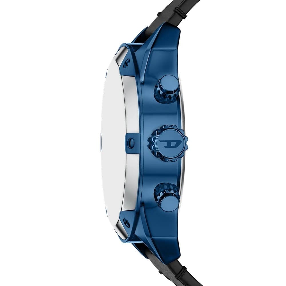 DIESEL  Orologio  Spiked con cinturino in pelle nera - 2
