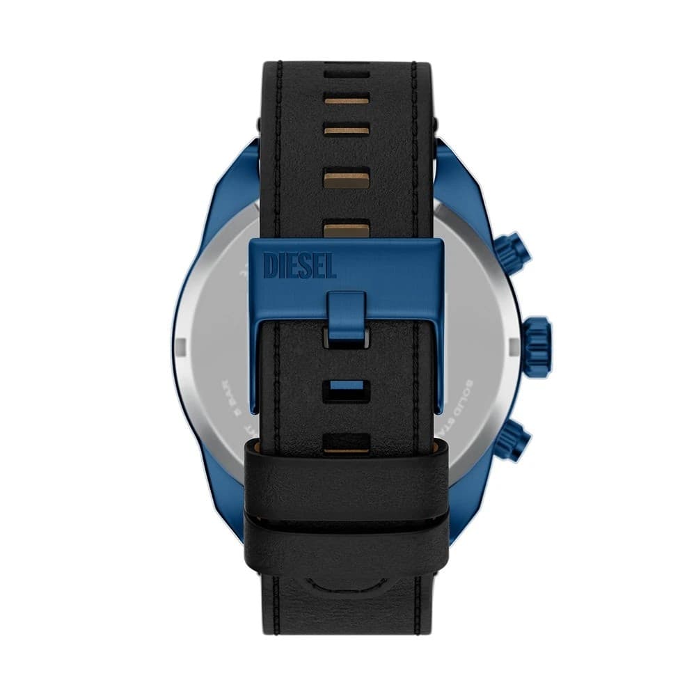 DIESEL  Orologio  Spiked con cinturino in pelle nera - 3