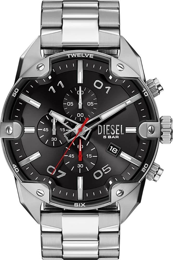 DIESEL  Orologio  Spiked in acciaio inox