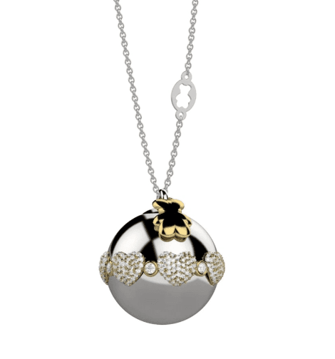 Nanàn  Collana chiama angeli cuori strass donna