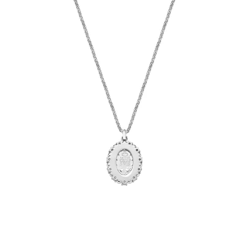 Amen  -  Collana in Ottone Miracolosa con Bordo di Zirconi - 2