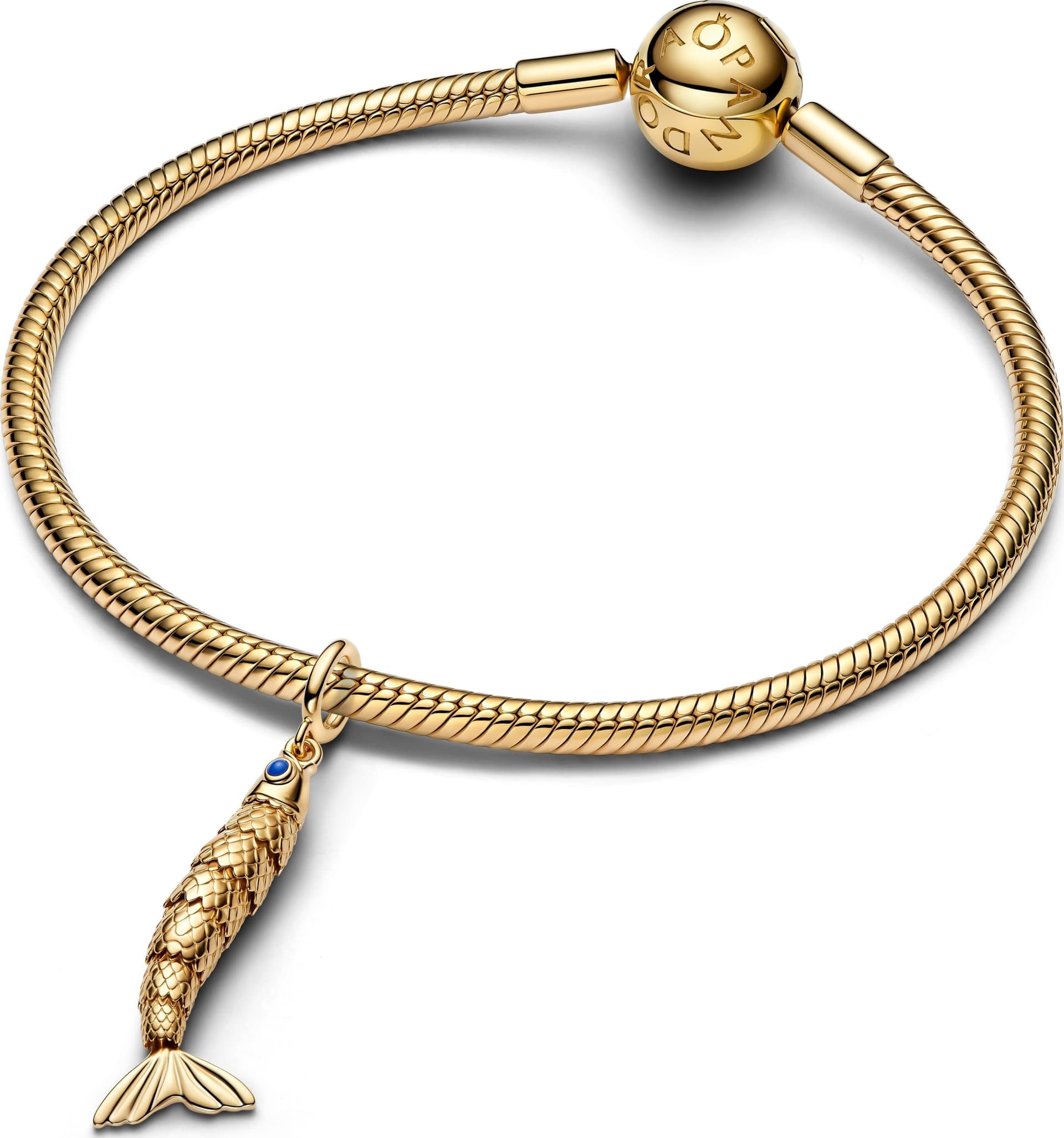 Pandora   Charm Pendente Sardina Esclusiva lega metallica rifinita in Oro - 3