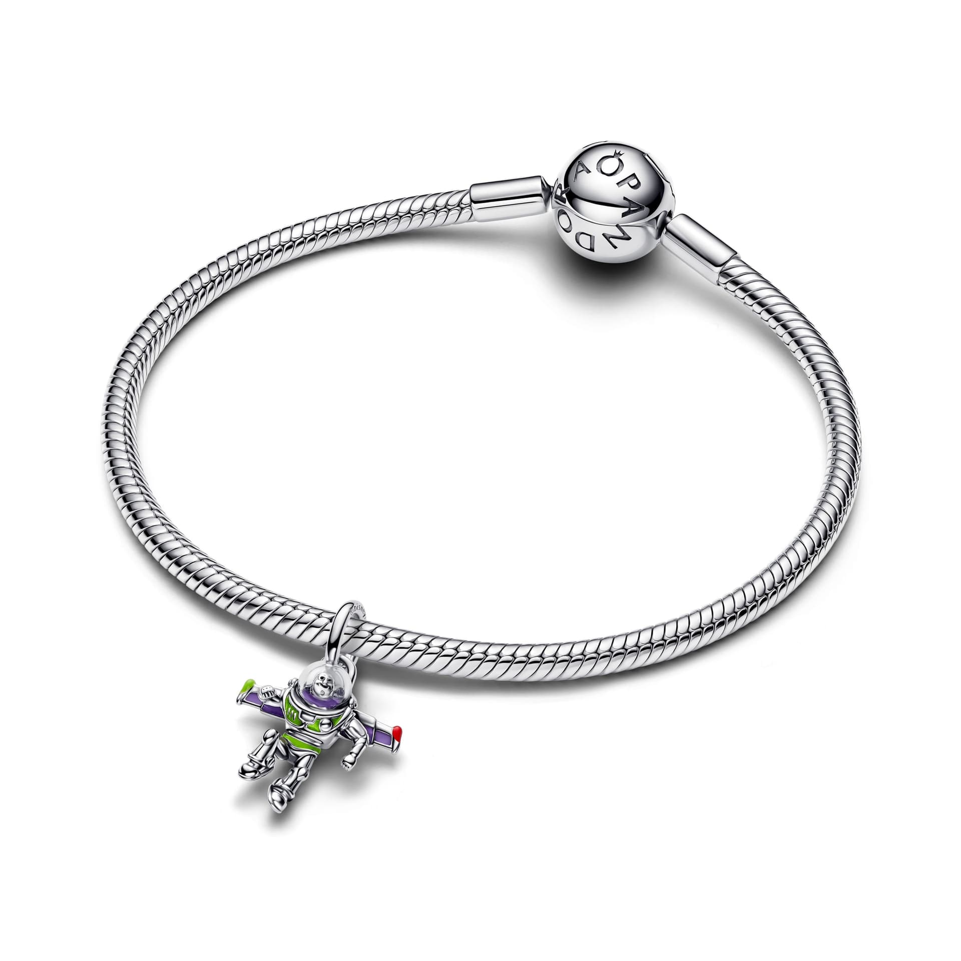 Pandora   Charm Buzz Lightyear ,Disney Pixar, Toy Story, Argento - 3