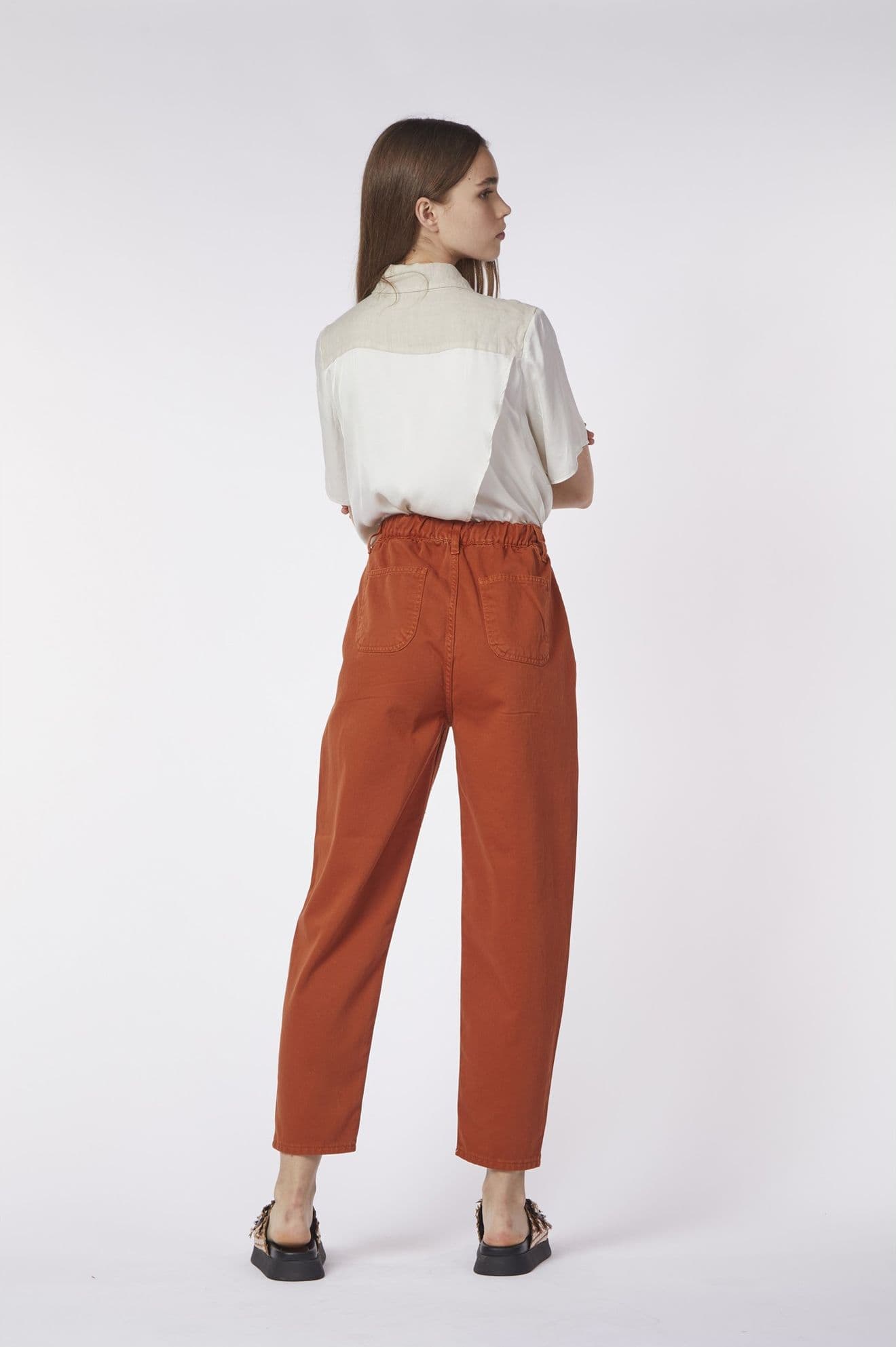 PANTALONE COCOON IN BULL DENIM - 2