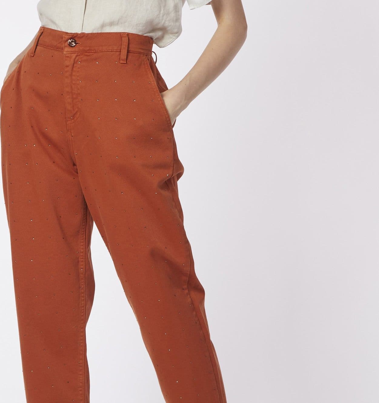 PANTALONE COCOON IN BULL DENIM - 3