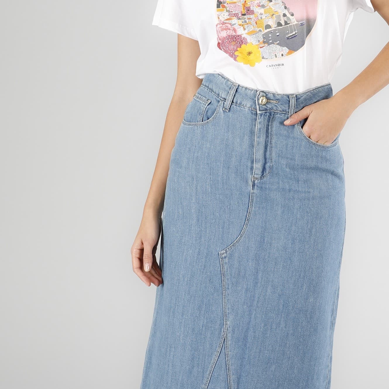 GONNA LUNGA IN DENIM - 2