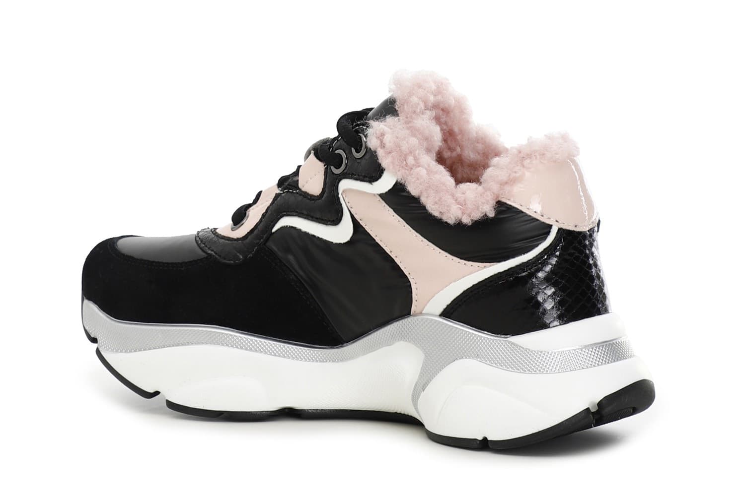 SNEAKERS IN NYLON E PELLE SCAMOSCIATA - 2