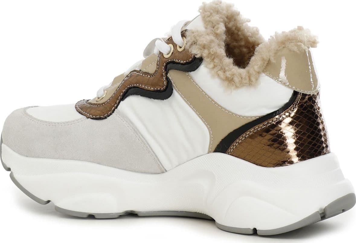 SNEAKERS IN NYLON E PELLE SCAMOSCIATA - 5