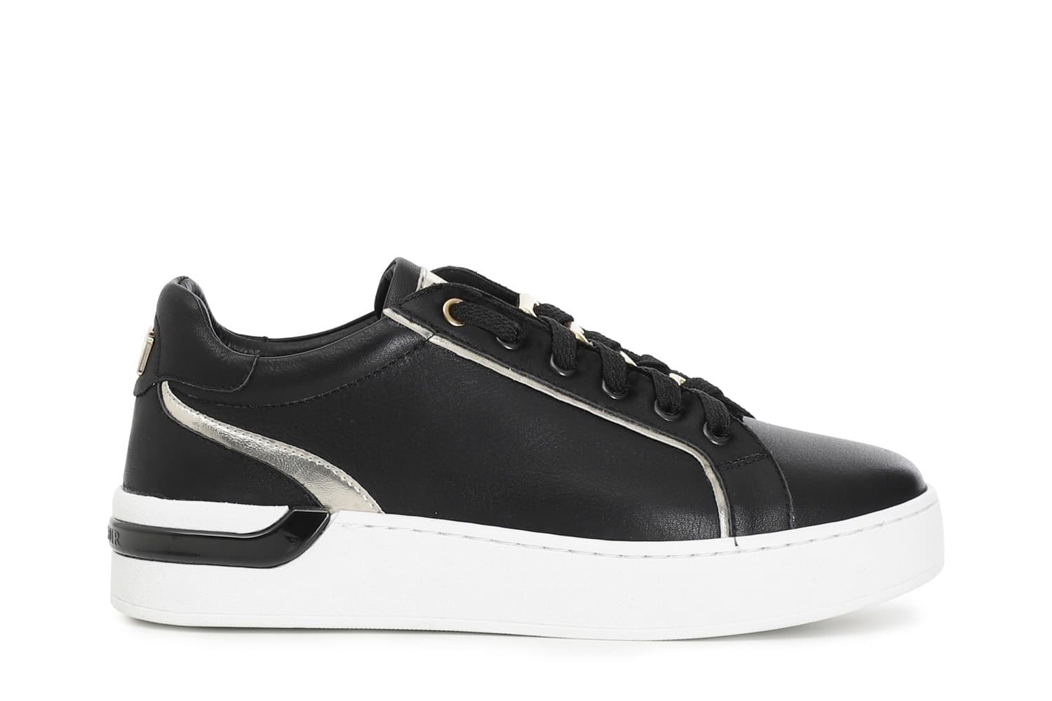 SNEAKERS IN PELLE CON ACCESSORIO - 1