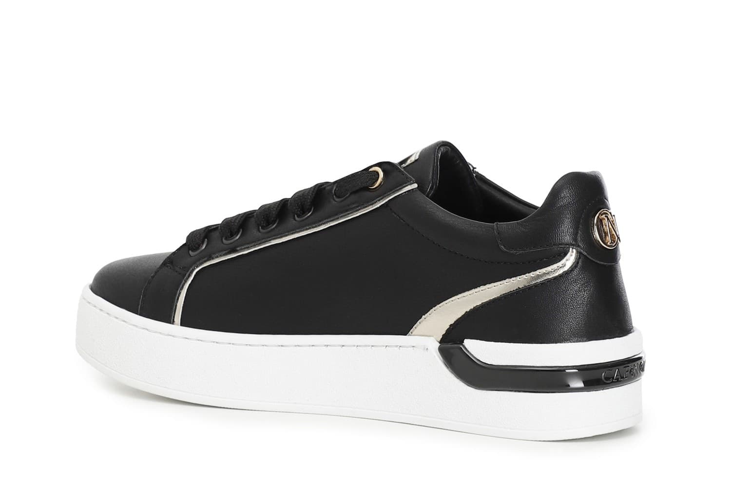 SNEAKERS IN PELLE CON ACCESSORIO - 2