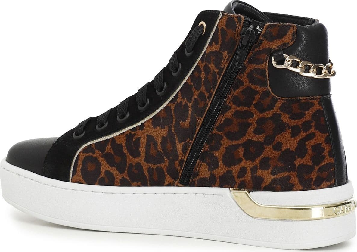 SNEAKERS MID IN PELLE LEOPARDATA - 2