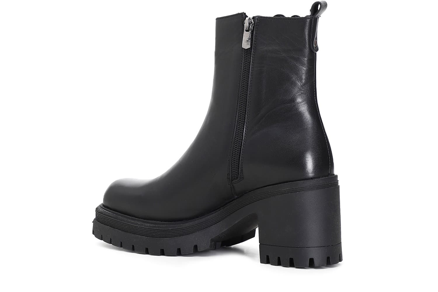TRONCHETTO CAVIGLIA IN PELLE CON ELASTICO - 2