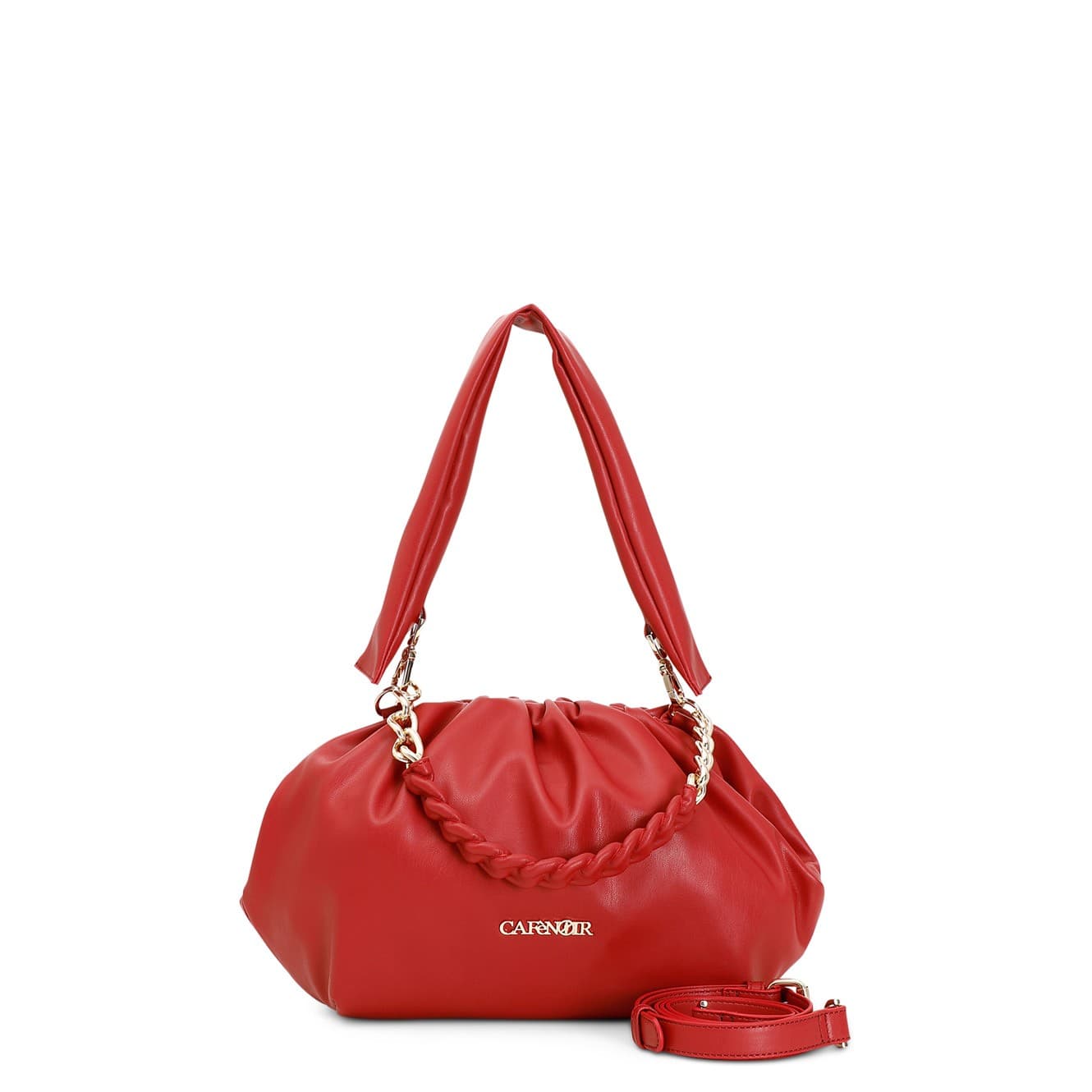 POCHETTE MORBIDA CON CATENA FASCIATA INSINTETICO - 10