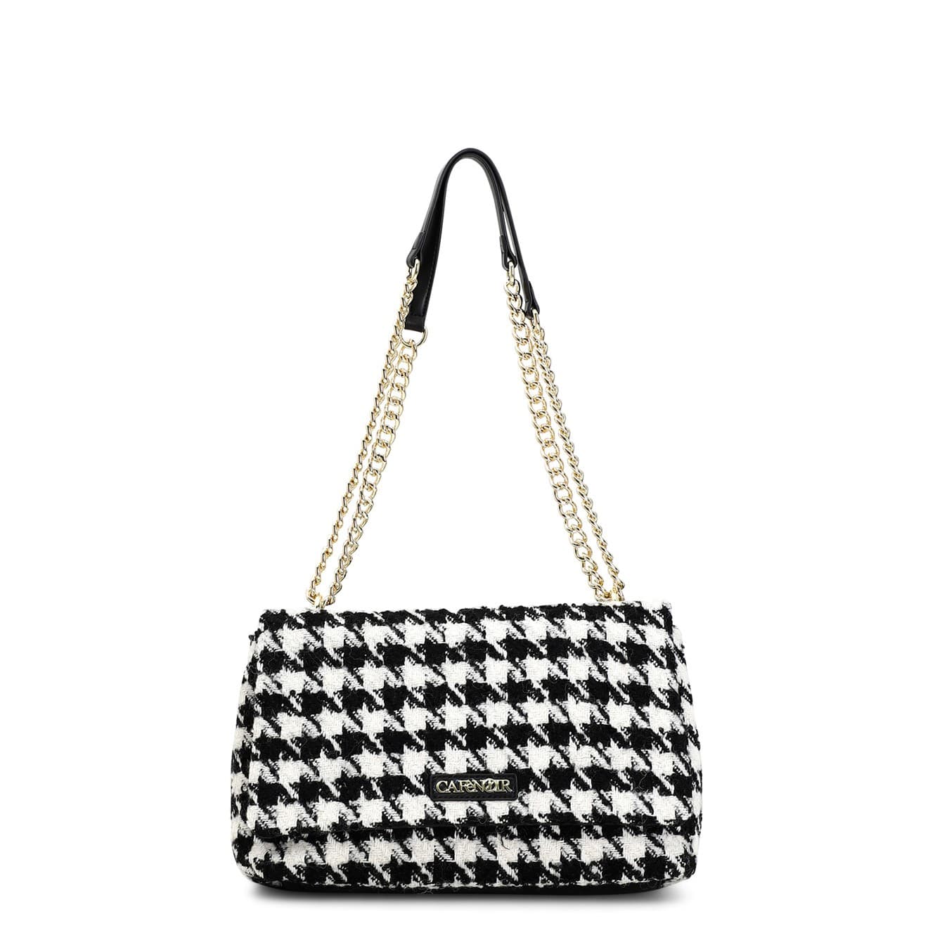 BORSA A SPALLA LANA PIED DE POULE - 3